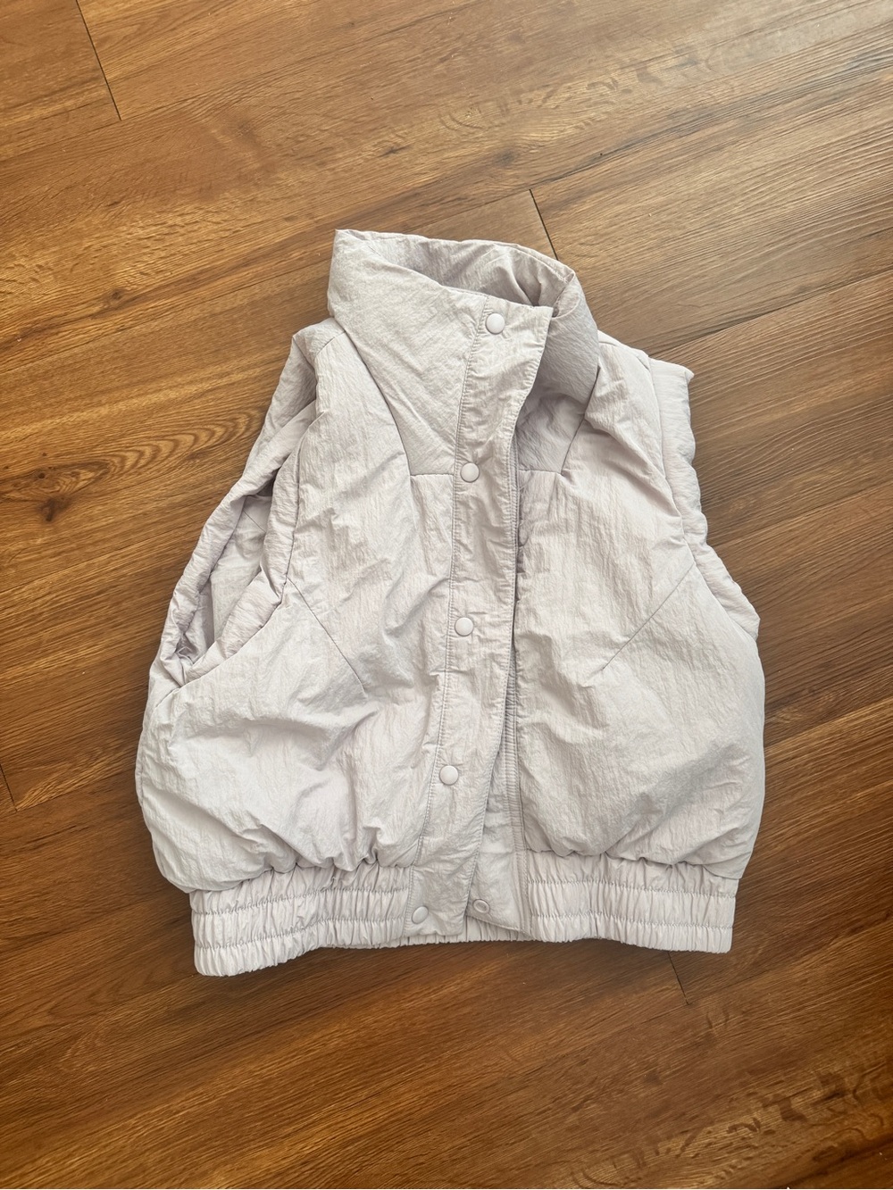 Lavender Puffer Jacket Vest